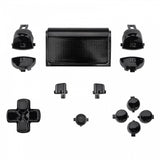 eXtremeRate Chrome Black Replacement D-pad R1 L1 R2 L2 Triggers Touchpad Action Home Share Options Buttons, Full Set Buttons Repair Kits with Tool for PS4 Slim PS4 Pro CUH-ZCT2 Controller - SP4J0420