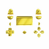 eXtremeRate Chrome Gold Classical Symbols Replacement Full Set Buttons for PS4 Slim PS4 Pro CUH-ZCT2 Controller - Compatible with PS4 DTFS LED Kit - Controller NOT Included - SP4J0503