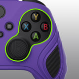 PlayVital Scorpion Edition Anti-Slip Silicone Case Cover for Xbox Series X/S Controller, Soft Rubber Case for Xbox Core Controller with Thumb Grip Caps - Purple & Black - SPX3004