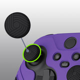 PlayVital Scorpion Edition Anti-Slip Silicone Case Cover for Xbox Series X/S Controller, Soft Rubber Case for Xbox Core Controller with Thumb Grip Caps - Purple & Black - SPX3004