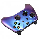 eXtremeRate Purple and Blue Chameleon Front Housing Shell Faceplate for Microsoft Xbox One X & One S Controller - SXOFP01
