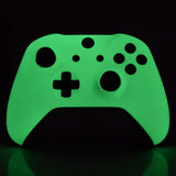 eXtremeRate Glow in The Dark Front Housing Shell Faceplate for Microsoft Xbox One X & One S Controller (Model 1708) - SXOFP18