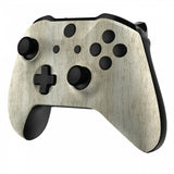 eXtremeRate Pine Wood Grain Patterned Front Housing Shell Faceplate for Xbox One S & Xbox One X Controller Model 1708 - Controller NOT Included - SXOFS10