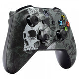 eXtremeRate Lonely Skull Faceplate Soft Touch Front Housing Shell Comfortable Soft Grip Replacement Kit for Xbox One X & One S Controller - SXOFT08X