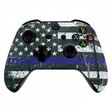 eXtremeRate Custom Patterned Soft Touch Front Housing Shell Replacement Custom for Xbox One X S Controller - SXOFT30X