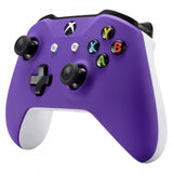 eXtremeRate Soft Touch Grip Purple Front Housing Shell Faceplate for Microsoft Xbox One X & One S Controller - SXOFX05