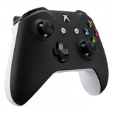eXtremeRate Soft Touch Grip Black Front Housing Shell Faceplate for Microsoft Xbox One X & One S Controller - SXOFX07