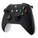 eXtremeRate Soft Touch Grip Black Front Housing Shell Faceplate for Microsoft Xbox One X & One S Controller - SXOFX07