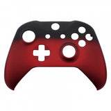 eXtremeRate Shadow Red Soft Touch Grip Front Housing Shell Faceplate for Microsoft Xbox One S & Xbox One X Controller - SXOFX10