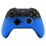 eXtremeRate Shadow Blue Soft Touch Grip Front Housing Shell Faceplate for Microsoft Xbox One S & Xbox One X Controller - SXOFX13