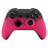 eXtremeRate Shadow Rose Red Soft Touch Grip Front Housing Shell Faceplate for Microsoft Xbox One S & Xbox One X Controller - SXOFX14
