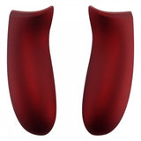 eXtremeRate Scarlet Red Soft Touch Grip Back Panels, Comfortable Non-Slip Side Rails Handles, Game Improvement Replacement Parts for Xbox One X & One S Controller - SXOJ0101