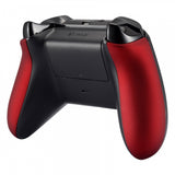 eXtremeRate Scarlet Red Soft Touch Grip Back Panels, Comfortable Non-Slip Side Rails Handles, Game Improvement Replacement Parts for Xbox One X & One S Controller - SXOJ0101