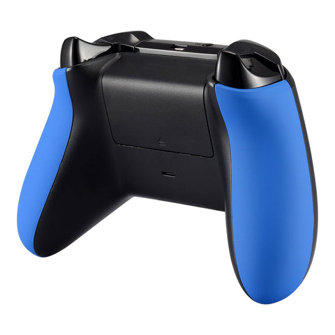 eXtremeRate Blue Back Panels Side Rails Handles, Game Improvement Replacement Parts for Xbox One X & One S Controller Model 1708 - SXOJ0103