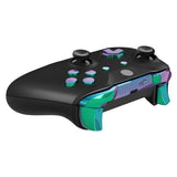 eXtremeRate LB RB LT RT Bumpers Triggers D-Pad ABXY Start Back Sync Buttons, Chameleon Green Purple Full Set Buttons Repair Kits with Tools for Xbox One S X Controller (Model 1708) - SXOJ0222