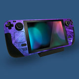 PlayVital Full Set Protective Skin Decal for Steam Deck, Custom Stickers Vinyl Cover for Steam Deck Handheld Gaming PC - Track of Meteor - SDTM021
