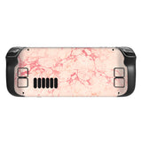 PlayVital Full Set Protective Skin Decal for Steam Deck, Custom Stickers Vinyl Cover for Steam Deck Handheld Gaming PC - Peach Marble - SDTM032