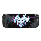 PlayVital Full Set Protective Skin Decal for Steam Deck LCD, Custom Stickers Vinyl Cover for Steam Deck OLED - Glitch Demons - SDTM023