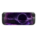 PlayVital Full Set Protective Skin Decal for Steam Deck LCD, Custom Stickers Vinyl Cover for Steam Deck OLED - Purple Deep Space - SDTM020