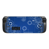 PlayVital Full Set Protective Skin Decal for Steam Deck, Custom Stickers Vinyl Cover for Steam Deck Handheld Gaming PC - Dynamic Sketch Blue - SDTM017