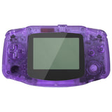 eXtremeRate IPS Ready Upgraded Clear Atomic Purple GBA Replacement Shell Full Housing Cover Buttons for Gameboy Advance – Compatible with Both IPS & Standard LCD – Console & IPS Screen NOT Included - TAGM5005
