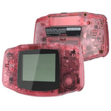 eXtremeRate IPS Ready Upgraded Cherry Pink Replacement Shell Full Housing Cover & Black Screen Lens for Gameboy Advance – Compatible with Both IPS & Standard LCD – Console & IPS Screen NOT Included - TAGM5007B