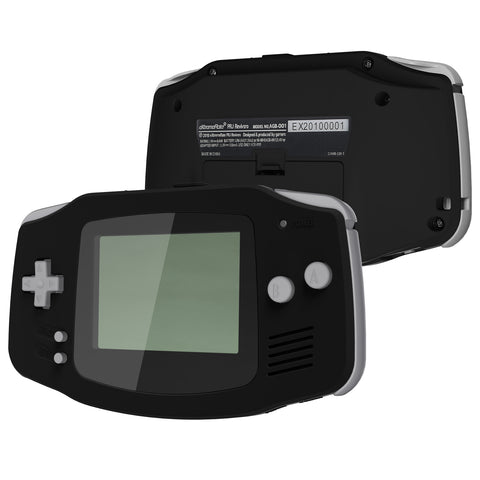 eXtremeRate IPS Ready Upgraded Black Soft Touch GBA Replacement Shell Full Housing Cover Buttons for Gameboy Advance – Compatible with Both IPS & Standard LCD – Console & IPS Screen NOT Included - TAGP3013