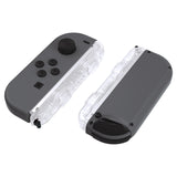 eXtremeRate Clear Replacement shell for NS Switch Joycon Strap, Custom Joy-Con Wrist Strap Housing Buttons for NS Switch - 2 Pack - UEM501