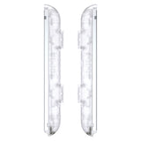 eXtremeRate Clear Replacement shell for NS Switch Joycon Strap, Custom Joy-Con Wrist Strap Housing Buttons for NS Switch - 2 Pack - UEM501