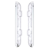 eXtremeRate Clear Replacement shell for NS Switch Joycon Strap, Custom Joy-Con Wrist Strap Housing Buttons for NS Switch - 2 Pack - UEM501
