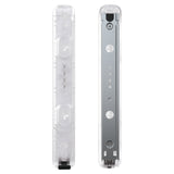 eXtremeRate Clear Replacement shell for NS Switch Joycon Strap, Custom Joy-Con Wrist Strap Housing Buttons for NS Switch - 2 Pack - UEM501