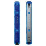 eXtremeRate Clear Blue Replacement shell for NS Switch Joycon Strap, Custom Joy-Con Wrist Strap Housing Buttons for NS Switch - 2 Pack - UEM504