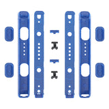 eXtremeRate Clear Blue Replacement shell for NS Switch Joycon Strap, Custom Joy-Con Wrist Strap Housing Buttons for NS Switch - 2 Pack - UEM504