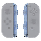 eXtremeRate Glacier Blue Replacement shell for Nintendo Switch Joycon Strap, Custom Joy-Con Wrist Strap Housing Buttons for Nintendo Switch - 2 Pack - UEM506