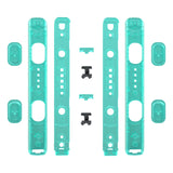eXtremeRate Emerald Green Replacement shell for NS Switch Joycon Strap, Custom Joy-Con Wrist Strap Housing Buttons for NS Switch - 2 Pack - UEM508