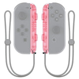 eXtremeRate Cherry Pink Replacement shell for NS Switch Joycon Strap, Custom Joy-Con Wrist Strap Housing Buttons for NS Switch - 2 Pack - UEM509