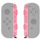 eXtremeRate Cherry Pink Replacement shell for NS Switch Joycon Strap, Custom Joy-Con Wrist Strap Housing Buttons for NS Switch - 2 Pack - UEM509