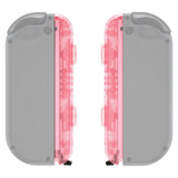 eXtremeRate Cherry Pink Replacement shell for NS Switch Joycon Strap, Custom Joy-Con Wrist Strap Housing Buttons for NS Switch - 2 Pack - UEM509