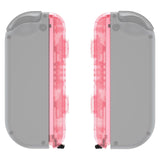 eXtremeRate Cherry Pink Replacement shell for NS Switch Joycon Strap, Custom Joy-Con Wrist Strap Housing Buttons for NS Switch - 2 Pack - UEM509