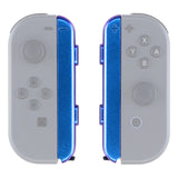 eXtremeRate Chameleon Purple Glossy Replacement shell for Nintendo Switch Joycon Strap, Custom Joy-Con Wrist Strap Housing Buttons for Nintendo Switch - 2 Pack - UEP301