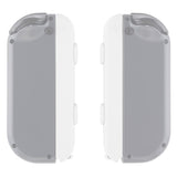 eXtremeRate White Replacement shell for Nintendo Switch Joycon Strap, Custom Joy-Con Wrist Strap Housing Buttons for Nintendo Switch - 2 Pack - UEP303