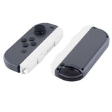 eXtremeRate White Soft Touch Replacement shell for Nintendo Switch Joycon Strap, Custom Joy-Con Wrist Strap Housing Buttons for Nintendo Switch - 2 Pack - UEP303