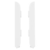 eXtremeRate White Soft Touch Replacement shell for Nintendo Switch Joycon Strap, Custom Joy-Con Wrist Strap Housing Buttons for Nintendo Switch - 2 Pack - UEP303