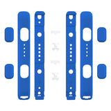 eXtremeRate Blue Soft Touch Replacement shell for NS Switch Joycon Strap, Custom Joy-Con Wrist Strap Housing Buttons for NS Switch - 2 Pack - UEP305