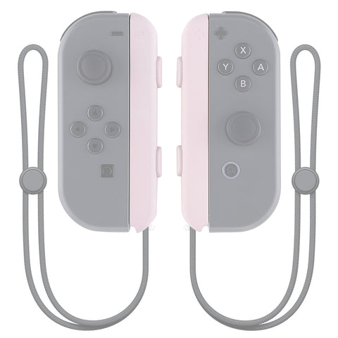 eXtremeRate Cherry Blossoms Pink Replacement shell for Nintendo Switch Joycon Strap, Custom Joy-Con Wrist Strap Housing Buttons for Nintendo Switch - 2 Pack - UEP306