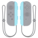 eXtremeRate Heaven Blue Replacement shell for Nintendo Switch Joycon Strap, Custom Joy-Con Wrist Strap Housing Buttons for Nintendo Switch - 2 Pack - UEP307