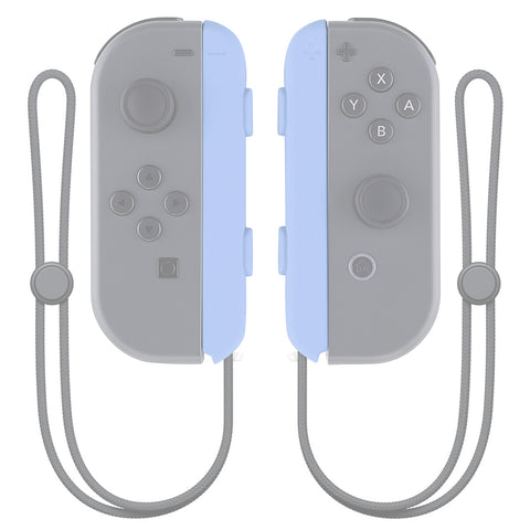 eXtremeRate Light Violet Replacement shell for Nintendo Switch Joycon Strap, Custom Joy-Con Wrist Strap Housing Buttons for Nintendo Switch - 2 Pack - UEP309