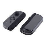 eXtremeRate Black Soft Touch Replacement shell for Nintendo Switch Joycon Strap, Custom Joy-Con Wrist Strap Housing Buttons for Nintendo Switch - 2 Pack - UEP310