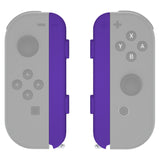 eXtremeRate Purple Soft Touch Replacement shell for NS Switch Joycon Strap, Custom Joy-Con Wrist Strap Housing Buttons for NS Switch - 2 Pack - UEP311