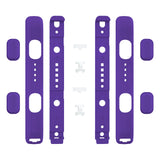 eXtremeRate Purple Soft Touch Replacement shell for NS Switch Joycon Strap, Custom Joy-Con Wrist Strap Housing Buttons for NS Switch - 2 Pack - UEP311